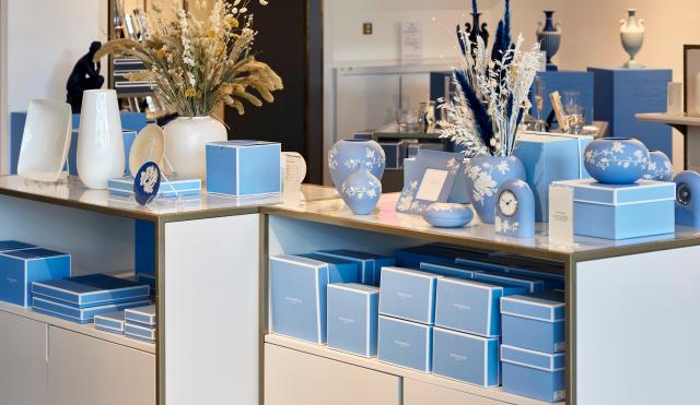 Jasperware in the Wedgwood Retail Shop 